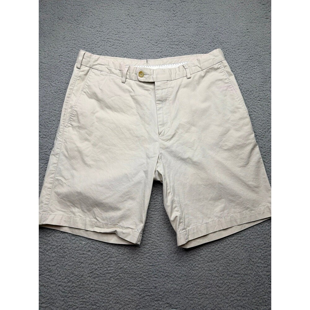 Peter Millar Flat Front Casual shorts 100% cotton size 34 EUC